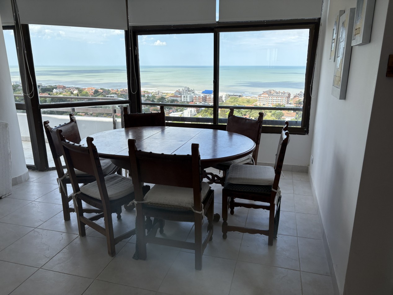 Departamento en Pinamar centro, piso alto, con maravillosa vista al mar